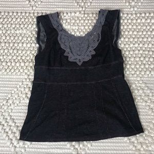 Free People | Laced Front Shirt Sized M